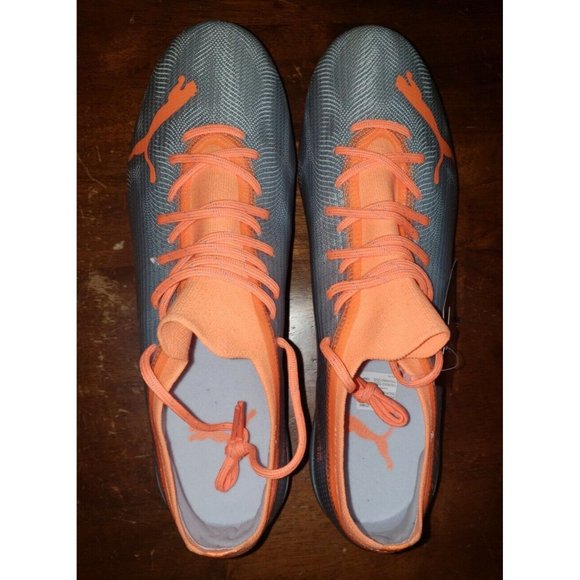 PUMA ULTRA 2.4 FG AG SOCCER CLEATS MEN\'S Size 10 GRAY/ORANGE NWOB main image 7